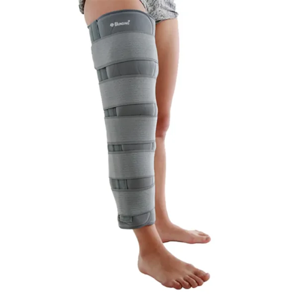 Inmovilizador de rodilla sin orificio rotuliano